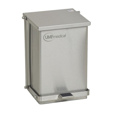 UMF MEDICAL 24-Quart Stainless Steel Waste Receptacle SS1473